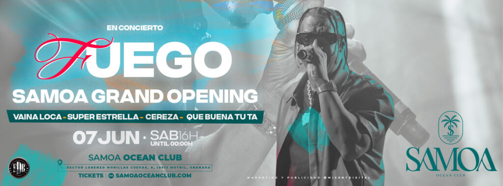 fuego en samoa ocean club